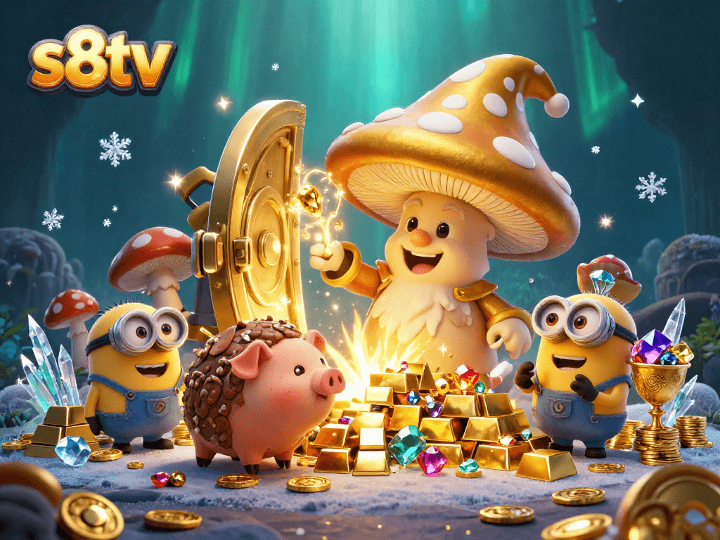S8TV offers golden treasures and thrilling sports betting experiences in 2026, showcasing vibrant casino themes.