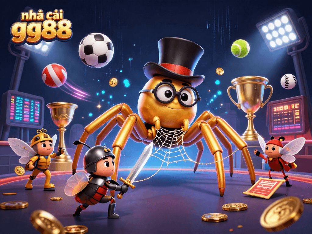 Experience the thrill at nhà cái gg88 with dynamic sports betting elements and engaging casino characters.