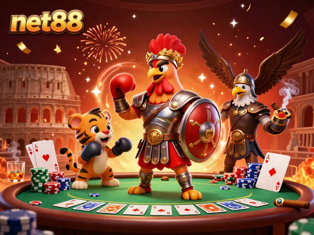 Engage with net88’s vibrant virtual casino featuring strategic poker gameplay and dynamic characters.
