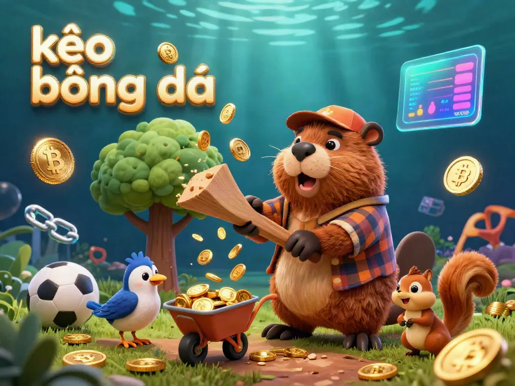 Engage in kèo bóng đá excitement with vibrant characters in a lively sports betting scene featuring gold coins.