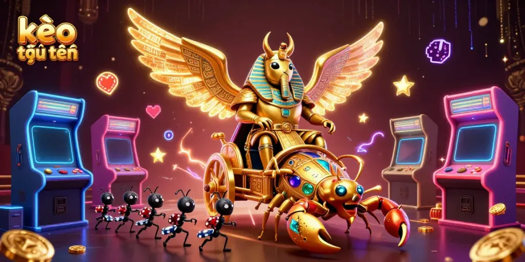 Experience the thrill of kèo trực tuyến with vibrant game elements and dynamic characters.