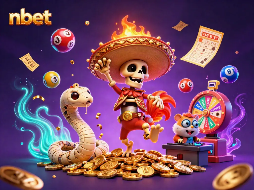 Experience vibrant action with nbet's animated casino characters celebrating wins and exciting games.