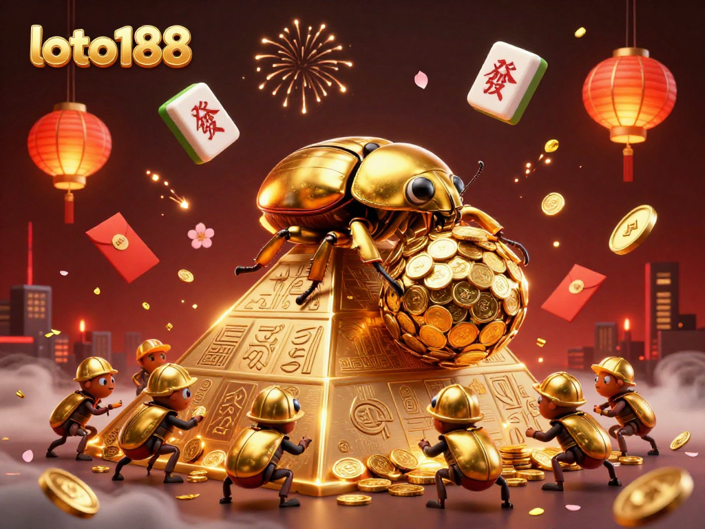 Experience the excitement of loto188 with vibrant casino symbols and action-packed scenes.