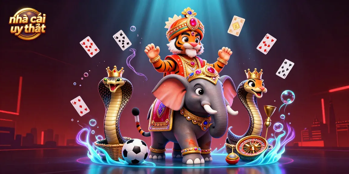 Engaging portrayal of nhà cái uy tín with dynamic characters and sports betting elements, showcasing vibrant casino action.