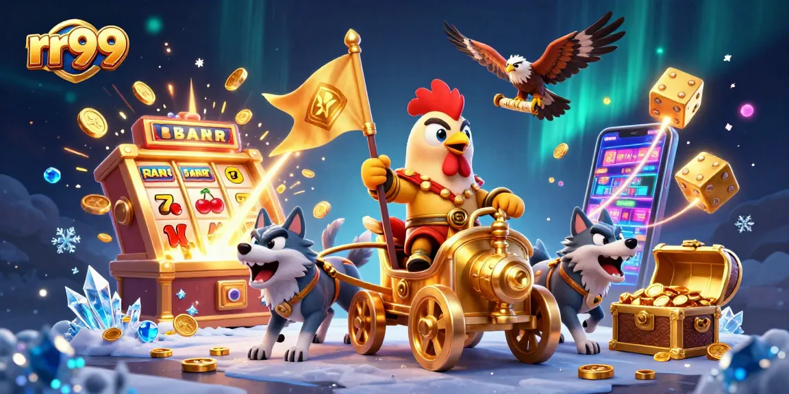 Experience rr99's thrilling gameplay with colorful visuals, coins bursting and characters in action.