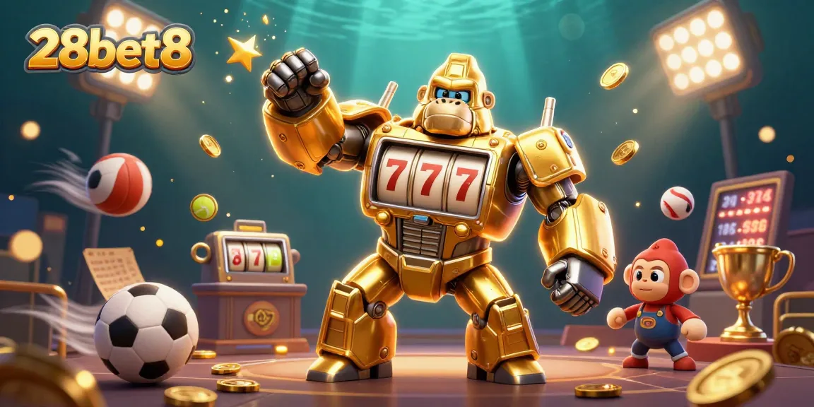 Join the excitement of 28bet8 with dynamic 3D casino characters and sports elements!