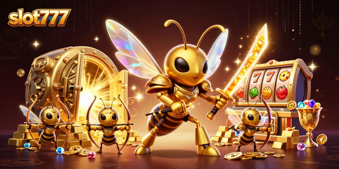 Experience thrilling action with slot777 as hornet warriors guard treasure and slots
