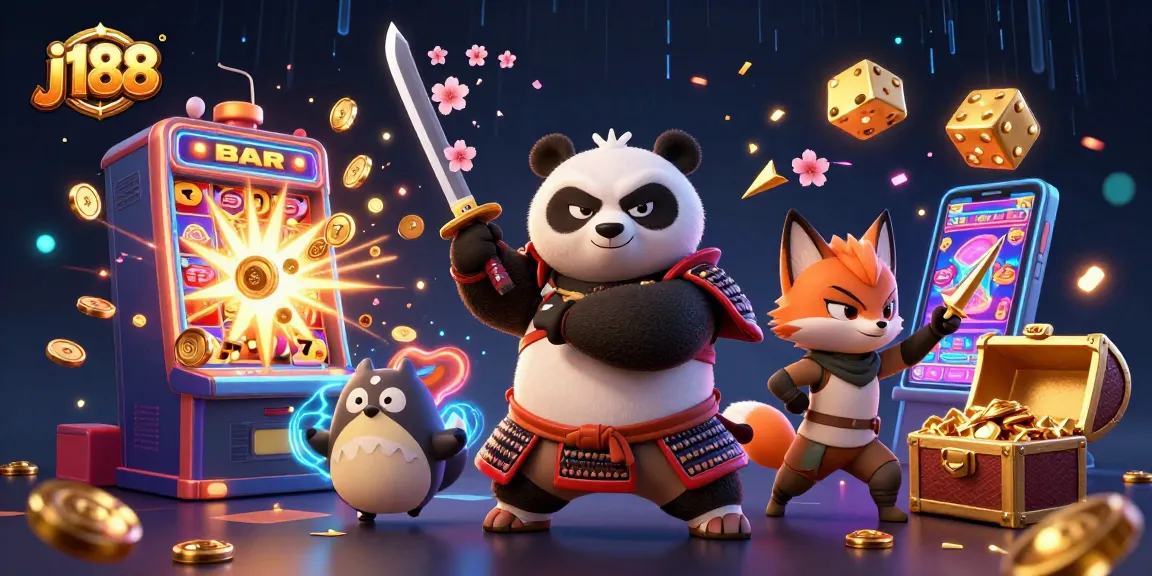 Engage in thrilling gameplay with j188 featuring samurai panda, ninja fox, and magical tanuki.